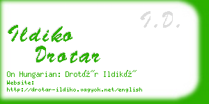 ildiko drotar business card